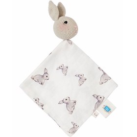 Resim Amigurumi Tavşan Örgülü Müslin Uyku Arkadaşı - Iconique Lapin 