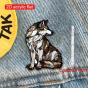 Resim 2D Düz, 1 Adet, Şık ve Güzel Karikatür Kurt Akrilik Broş, Hayvan Temalı Pin, Kurt Severler İçin Mükemmel Hediye, Giyim, Şapkalar ve Çantalar İçin Mükemmel, Arkadaşlar İçin Hediye, Doğum Günleri veya Festivaller İçin İdeal 