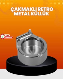 Resim Ceylan Adam Küllük Ve Çakmak Birleşik Set Paslanmaz Çelik Gövde 