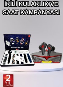 Resim techthore Gamer Oyuncu Seti Bluetooth Kulaklık Ucuz Kaliteli Yeni Nesil Akıllı Saat 