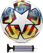 Resim Janissary Şampiyonlar Ligi Tasarımı Futbol Topu, 5 Numara, Halı Saha Topu, Maç Topu + Pompa 