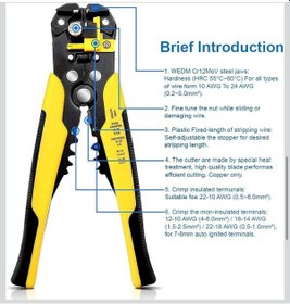 Resim Otomatik Kablo Soyma Ve Sıyırma Pensesi 9 İnç - Kablo Sıyırma Pensesi 
