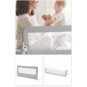 Resim Wellgro 180 65 Cm Gri Yatak Bariyeri, Yatak Korkuluğu 
