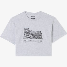 Resim Vans Bright Future Relaxed Crop Ss Çocuk Gri T-Shirt 