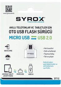 Resim Syrox Dt12 Micro Usb Usb 2.0 Otg Dönüştürücü 