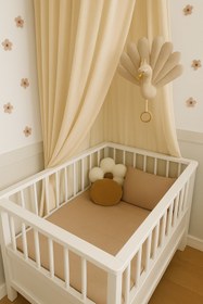 Resim Confiance DAA Noisette Sütlü Kahve Bebek Nevresim Takımı 4 Parça Nevresim, Çarşaf, 2 Yastık Kılıfı 