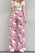 Resim 1blood Unisex Pembe Hello Kitty Cat Bol Paça Eşofman Altı Hellokittyy 