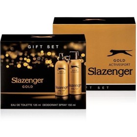 Resim Slazenger Active Sport Gold Erkek 125 Ml Parfüm + 150 Ml Deodorant Set 