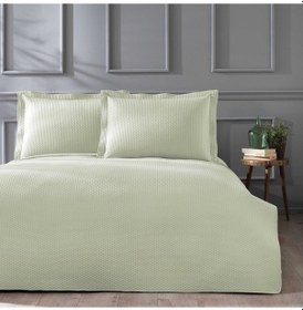 Resim Linens Mist Çift Kişilik Yatak Örtüsü Seti Açık Yeşil Açık Yeşil 