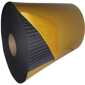 Resim Araç Oto Ses Isı Yalıtım Malzemesi Flexi Kauçuk Sünger Yapışkanlı 6mm Kalın 80cmx10mt 