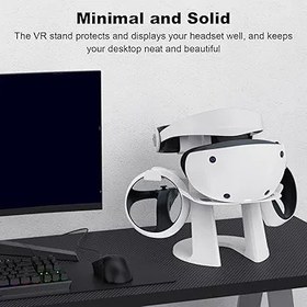 Resim Lckiioy PSVR2 VR çubuk için, taşınabilir VR gözlükler, sunum çubukları, VR ekipmanı aksesuarları için kask temel tutucu, siyah 