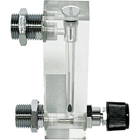 Resim MEOFLOW Debimetre -lzm Gaz 0,3 – 3 L/dk- Ayar Vanalı -debi Ölçer - Şamandıralı 