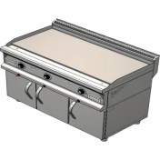 Resim CSA Karacasan 900 Seri Dolaplı Doğalgazlı Düz Pleyt Izgara 