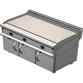 Resim CSA Karacasan 900 Seri Dolaplı Doğalgazlı Düz Pleyt Izgara 