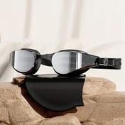 Resim 1 adet Unisex Ayarlanabilir Yüzme Gözlüğü, HD Net Lensler, Siyah Çerçeve ve Ergonomik Tasarım, Yüzme, Eğitim, Su Sporları için - Dayanıklı PC Malzeme, Unisex Gözlükler, Şık Gözlük Tasarımı, Rahat Uygun Gözlükler 