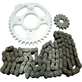 Resim MONDİAL MH 125 ÖN-ARKA DİŞLİ ZİNCİR SET CHOHO 428H 114L 38-15T 