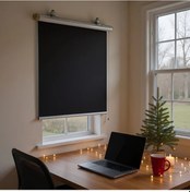 Resim Dashanshop Delme Emme Vantuzlu Siyah Güneşlik Perde Tam Gölgelik 68x125 