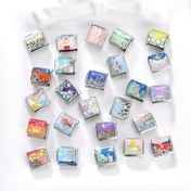 Resim 1 adet Tasarım Damlama Yağı Yaratıcı Günbatımı Ay Manzara Çiçek Serisi Bileklik Yüzük Ayak Bileği Zinciri Modül Aksesuarları, Zarif Hafif Lüks İtalyan Takı Modülleri Ücretsiz Montaj Tekli Montajsız 