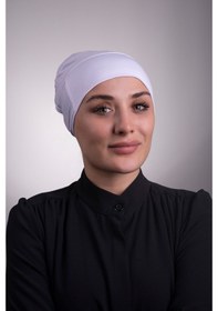 Resim Halven Beyaz Arkadan Bağlamalı Iç Bone Viskon Kumaş Kaymaz Silikonlu 300 Beyaz 
