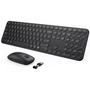 Resim Seenda Kablosuz Klavye Ve Mouse, Usb Ve Type-c - Siyah-65950 