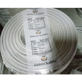 Resim Öznur 2X4 NYM Antigron Tam Bakır TSE Kablo 100 METRE 
