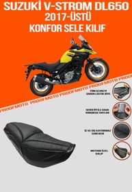 Resim PROOFMOTO Suzuki V-strom Dl650 (2017 - ÜSTÜ) Konfor Sele Kılıf 