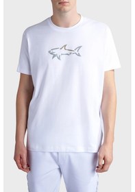 Resim Paul & Shark Erkek T Shirt 24411085 010 Beyaz Beyaz 