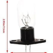 Resim 1 Adet 4.8mm Soket Bükülmüş Ayaklı 220v 15-20w Mikrodalga Fırın Ampulü Tutuculu 