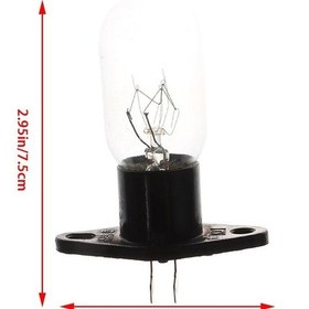Resim 1 Adet 4.8mm Soket Bükülmüş Ayaklı 220v 15-20w Mikrodalga Fırın Ampulü Tutuculu 