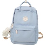 Resim Homyl Okul Sırt Çantası Şık Bayan Çantasıyla Seyahate Mavi 