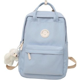 Resim Homyl Okul Sırt Çantası Şık Bayan Çantasıyla Seyahate Mavi 