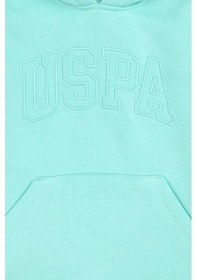 Resim U.S. Polo Assn. Kız Çocuk Mint Kapüşonlu Şardonlu Basic Sweatshirt 50314311-VR250 
