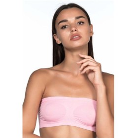 Resim Pembe Mı Emay 4002 Soft Straplez Büstiyer Pembe 
