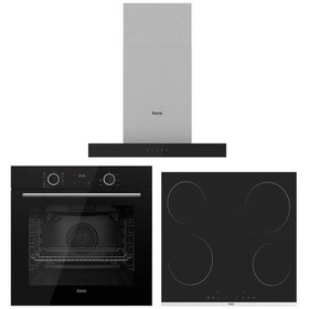 Resim Ferre Fryart XE63CS - MS261 - D100 Siyah Ankastre Set 