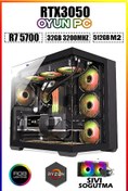 Resim DMC N302 (PUBG,GTA 5) Ryzen 7 5700,32gb Ram 512gb M.2 Ssd Rtx3050 Sıvı Soğutmalı Oyuncu Bilgisayarı 