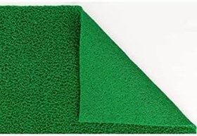 Resim YEŞİL COLOURMAT Kaydırmaz Kaymaz Yolluk Karmaşık Halı Kıvırcık Paspas 120 cm X 300 cm 