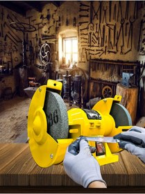 Resim Germany Style 8900VFX Pro Çark Motoru Zımpara Balta Bıçak Bileme Makinesi Taş Motoru Taşlama 150 MM 