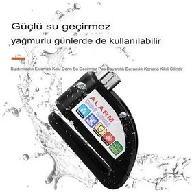 Resim Alarmlı Disk Kilidi Motorsiklet Bisiklet Alarm 110 Desibel Ses 