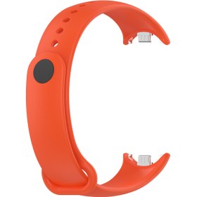 Resim tekno grup Xiaomi Mi Band 9 Serisi Klasik Kordon Silikon Strap Kayış-Turuncu 