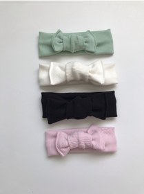 Resim nisbutik aksesuar 4'lü Bandana Bebek Hediyelik Set, Bebek Bandana Seti 