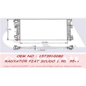 Resim VALEO 731166 Su Radyatörü Ulysse 94- Scudo 95- / Zeta 94- / 806 94- Expert I 95- / Evasıon 94- Jumpy I 95- 