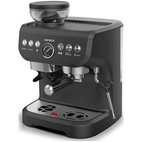 Resim Karaca Coffee Art 2 L Barista Öğütücü + Süt Köpürtücü+ 15 Bar Basınçlı Espresso Kahve Makinesi 