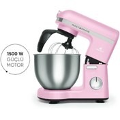 Resim Empressco Çift Kollu 1500W Mutfak Şefi, Pembe, Güçlü ve Çok Fonksiyonlu Elektrikli Mutfak Aleti 