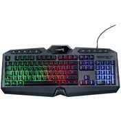 Resim Compound TR-GK102 Gaming Standart Q Rainbow Aydınlatmalı Multimedia USB Kablolu Klavye Turbox