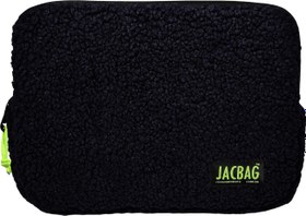 Resim JacBag Teddy Siyah/Sarı Peluş Erkek Çocuk Tablet Çantası 