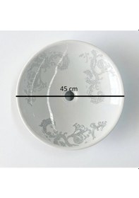 Resim İsvea - Soluzione 45 Cm Patrizia Dekorlu Lavabo - 10sz66045 1466841 