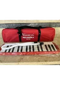 Resim Melodika 32 Tuşlu Çantalı Kırmızı Renk Kırmızı 