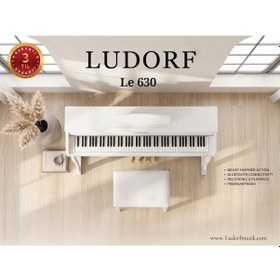 Resim Dijital Piyano Beyaz Le630w Profesyonel Piyano Çekiç Aksiyon Tuşlar 
