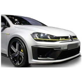 Resim Volkswagen Golf 7 (2012-2016) R400 Ön Tampon Altı Lip (Plastik) 