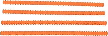 Resim Yctze 4pcs Isı Silikon Fırın rafı Veya Astar Mutfak Ve Restoran Turuncu (ORANGE) 